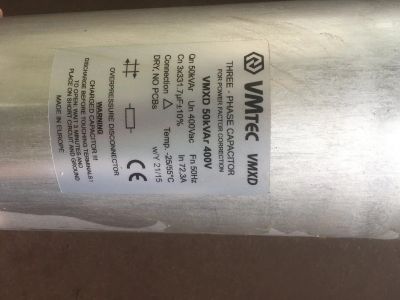 Лот: 16384042. Фото: 1. Конденсатор VMtec vmxd 50kvar... Конденсаторы