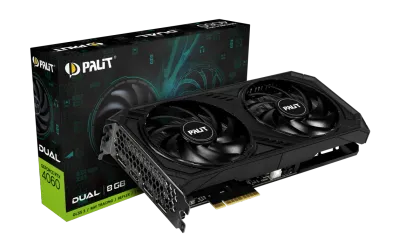 Лот: 21098852. Фото: 1. 8Gb Palit RTX 4060 Dual Новая... Видеокарты