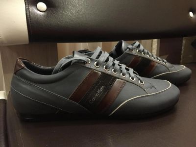 Лот: 8851326. Фото: 1. Кроссовки кожаные Calvin Klein... Кеды, кроссовки, слипоны