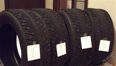 Лот: 1338003. Фото: 1. 1 зимняя шипованная шина Michelin... Шины