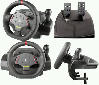 Лот: 9795890. Фото: 1. Logitech MOMO Racing Force Feedback. Рули, джойстики