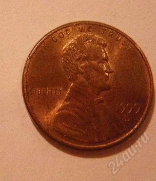 Лот: 1266640. Фото: 1. 1 цент (США) 1999 г. Торги с рубля. Америка