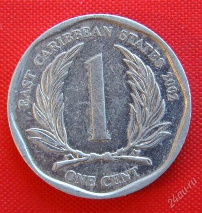 Лот: 1588238. Фото: 1. (№636-4/LF) 1 цент 2002 (Восточно-Карибские... Америка