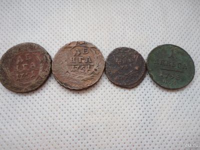 Лот: 8335721. Фото: 1. 4 деньги--1731,1738 и 2 штуки... Россия до 1917 года