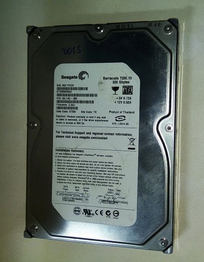 Лот: 21513226. Фото: 1. Seagate Barracuda 7200.10 320... Жёсткие диски