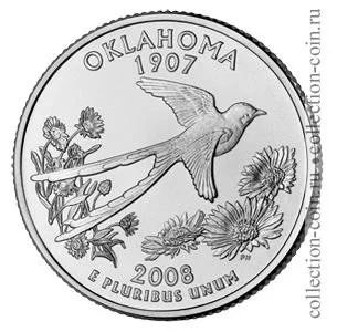 Лот: 11308362. Фото: 1. США 25 центов 2008 года. Серии... Америка