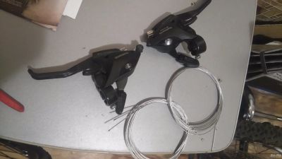 Лот: 13425790. Фото: 1. Комборучки Shimano 3x7, 21 скорость... Запчасти
