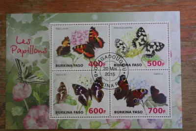 Лот: 21449848. Фото: 1. Бурина Фасо 2015 Африканские Бабочки... Марки