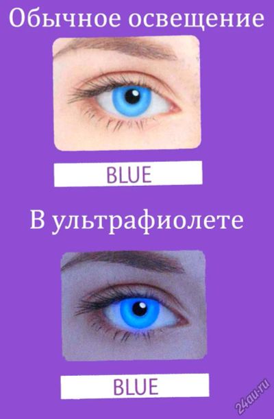Лот: 5106074. Фото: 1. CRAZY (neon). Цветные контактные... Контактные линзы
