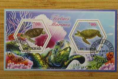 Лот: 21449743. Фото: 1. Марки. Республика Чад 2014 Морские... Марки