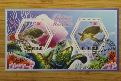 Лот: 21449742. Фото: 1. Марки. Республика Чад 2014 Морские... Марки