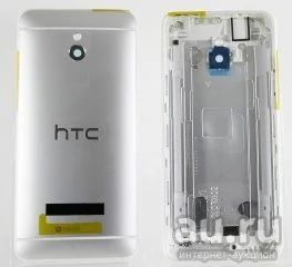 Лот: 9185368. Фото: 1. Задняя крышка HTC One Mini Серебро. Корпуса, клавиатуры, кнопки