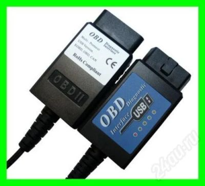 Лот: 345529. Фото: 1. USB-OBD2 адаптер для ноутбука... Видеорегистраторы,  радар-детекторы, системы парковки
