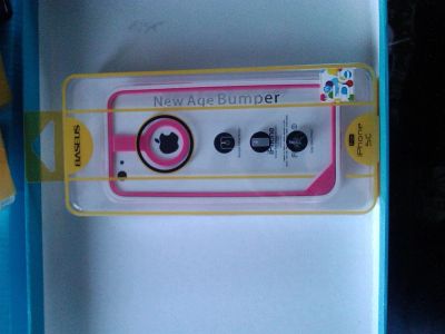 Лот: 3588796. Фото: 1. бампер iphone 5C сиреневый. Чехлы, бамперы