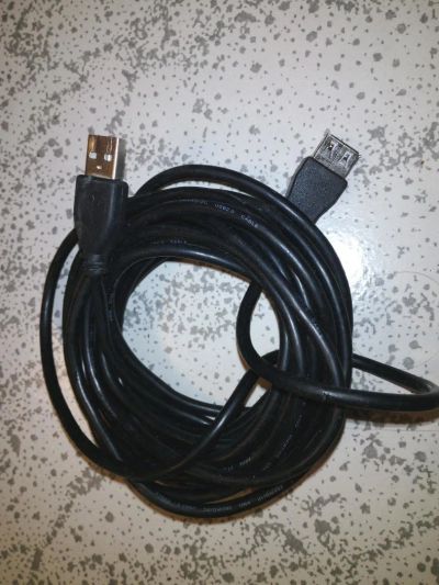 Лот: 9221196. Фото: 1. usb удлинитель 5м. Шлейфы, кабели, переходники