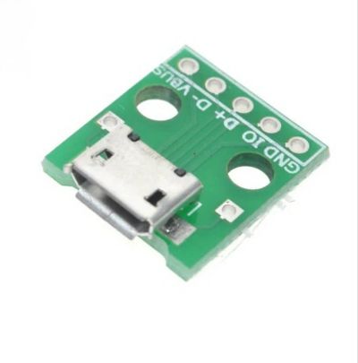 Лот: 9912181. Фото: 1. Конвертер Micro USB в DIP. Адаптер... Микроконтроллеры