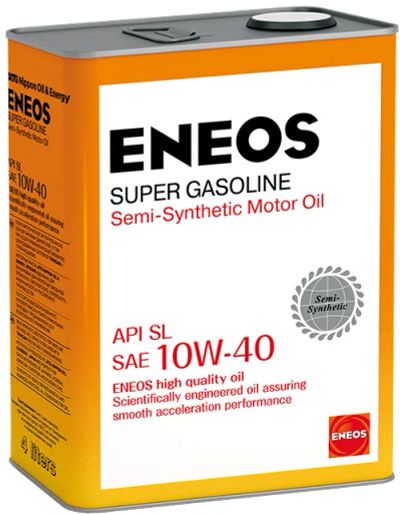 Лот: 16085485. Фото: 1. Масло ENEOS SG 10/40 п/с 4л (SL... Масла, жидкости