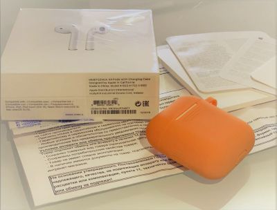 Лот: 15864048. Фото: 1. Наушники Apple AirPods оригинал. Красноярск
