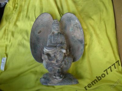 Лот: 5817551. Фото: 1. будда.ракушка.бронза.21см.камбоджа... Скульптуры
