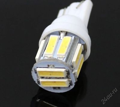 Лот: 5698468. Фото: 1. Лампа светодиодная т10 , 10 SMD... Детали тюнинга