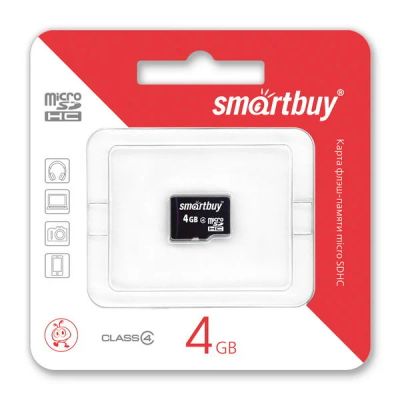 Лот: 9819277. Фото: 1. 4GB Карта памяти MicroSDHC Smart... Карты памяти