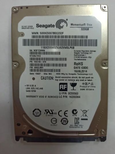 Лот: 18080759. Фото: 1. Жесткий диск для ноутбука Seagate... Жёсткие диски (HDD)