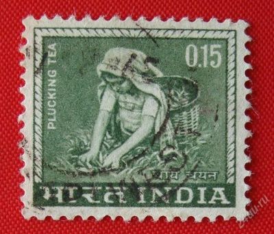 Лот: 1791809. Фото: 1. (№1433) марка "Сбор чая" (Индия... Марки
