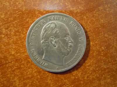 Лот: 25756215. Фото: 1. 5 марок 1876г(A) Пруссия, Германия... Германия и Австрия