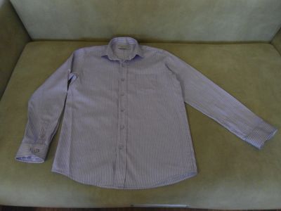 Лот: 11645195. Фото: 1. рубашка полосатая на мальчика... Рубашки, блузки, водолазки