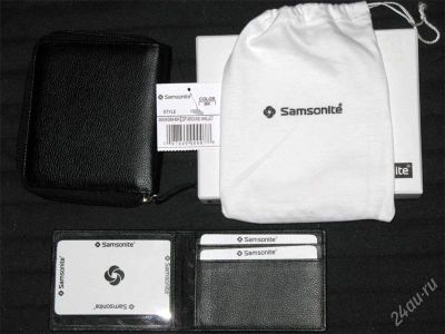 Лот: 880866. Фото: 1. Бумажник Samsonite 3004SM-BK. Бумажники, кошельки, портмоне