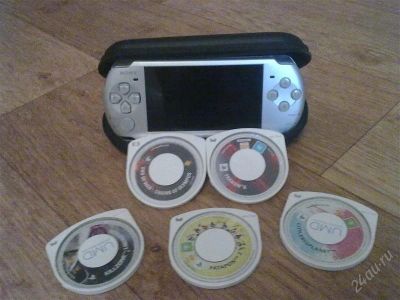 Лот: 1048690. Фото: 1. PSP Slim Silver. Игровые приставки, консоли