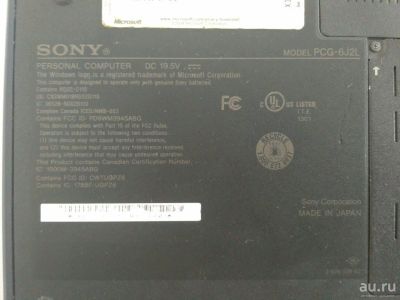 Лот: 10107033. Фото: 1. Sony Vaio PCG - 6J2L. Ноутбуки