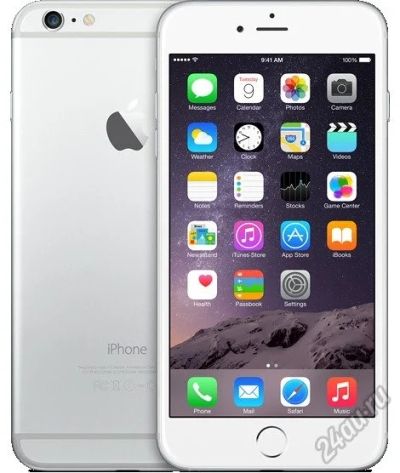 Лот: 5714742. Фото: 1. Iphone 6 Plus Silver на 128 Gb... Смартфоны