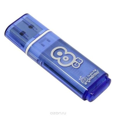 Лот: 8676825. Фото: 1. USB Флешка на 8GB SmartBuy Glossy... USB-флеш карты