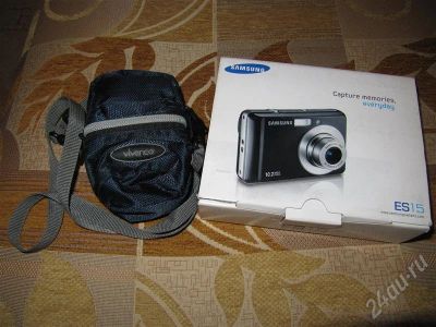 Лот: 582760. Фото: 1. Samsung ES15 + сумка-чехол+ флеш... Цифровые компактные