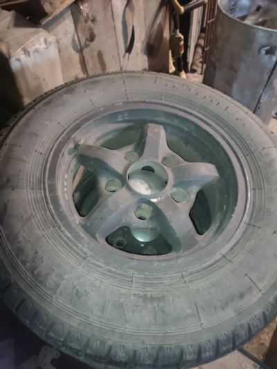 Лот: 25794006. Фото: 1. Литые диски с шинами 205/70/14... Шины на дисках