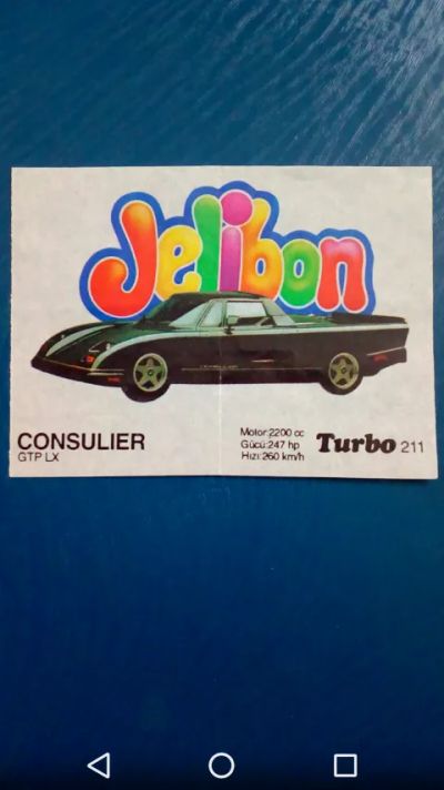 Лот: 20590867. Фото: 1. Вкладыш жвачки Turbo black. Наклейки, карточки, вкладыши