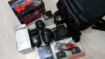 Лот: 9967311. Фото: 1. Зеркальный фотоаппарат Canon 500D... Цифровые зеркальные