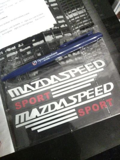 Лот: 6930625. Фото: 1. Стикер на авто MazdaSpeed sport. Наклейки автомобильные