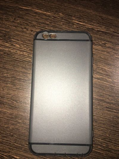 Лот: 7911222. Фото: 1. Чехол резиновый iPhone 6/6S черный... Чехлы, бамперы