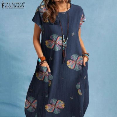 Лот: 19949396. Фото: 1. 👚 Платье Zanzea оверсайз из 100... Платья
