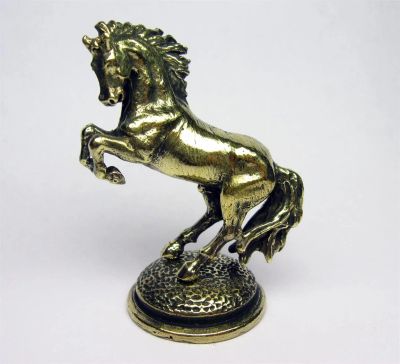 Лот: 3281374. Фото: 1. Фигурка, сувенир из бронзы - Конь... Фигурки, статуэтки