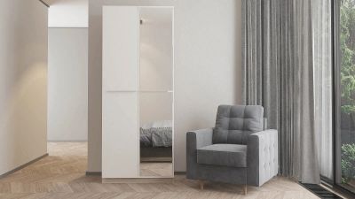 Лот: 23737865. Фото: 1. Шкаф двухдверный Noble 90 см... Шкафы, шкафы-купе