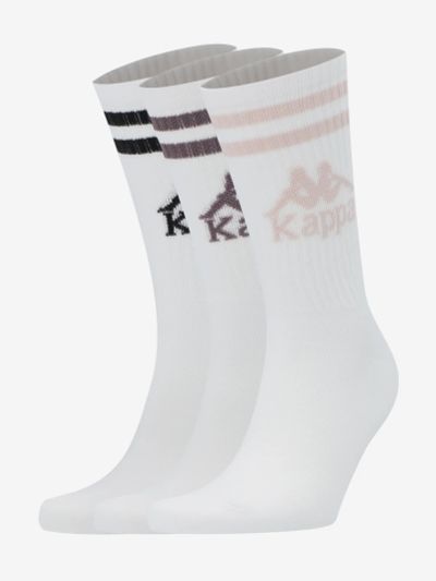 Лот: 25544931. Фото: 1. Носки Kappa, 3 пары, Белый. Другое (спортивная одежда)
