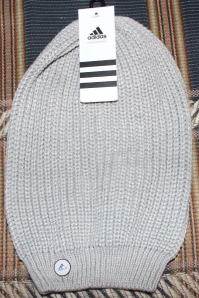 Лот: 6232681. Фото: 1. Шапка Adidas серая (жен). Головные уборы