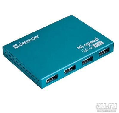 Лот: 16424864. Фото: 1. Хаб USB Defender Septima Slim... USB хабы