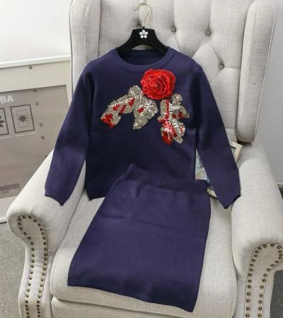 Лот: 8816098. Фото: 1. Костюм юбка + кофта красный. Костюмы