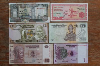 Лот: 20868716. Фото: 1. Набор банкнот государств Африки... Африка