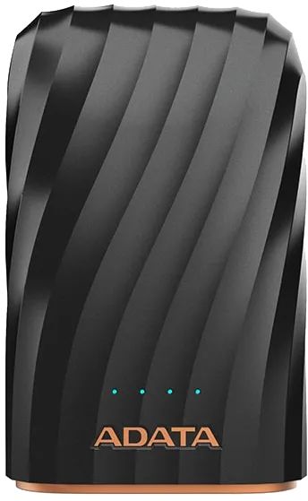 Лот: 22219373. Фото: 1. Аккумулятор ADATA P10050C, чёрный. Внешние, портативные аккумуляторы для смартфонов (Power bank)