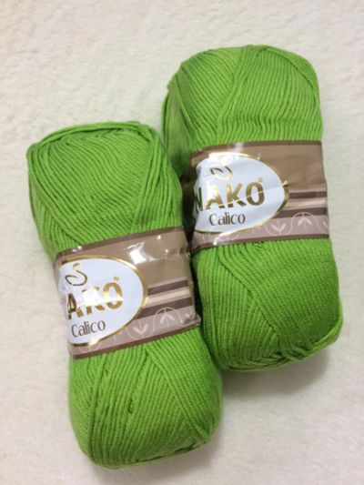 Лот: 12833486. Фото: 1. Пряжа NAKO (Турция) Calico, 50... Ткани, нитки, пряжа
